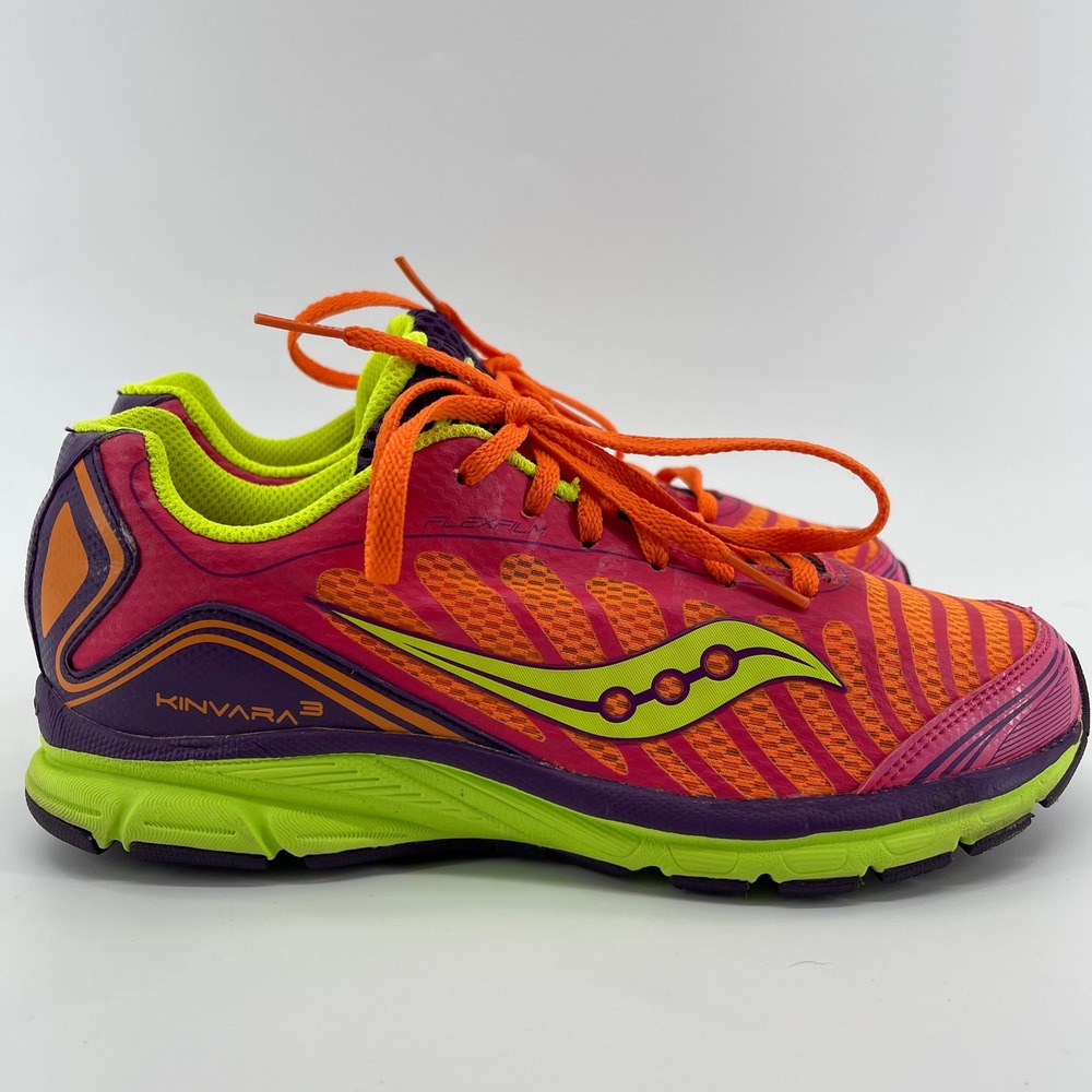 Saucony Kinvara 3 Athletic Shoes - Fuchsia, Neon Orange, Lime